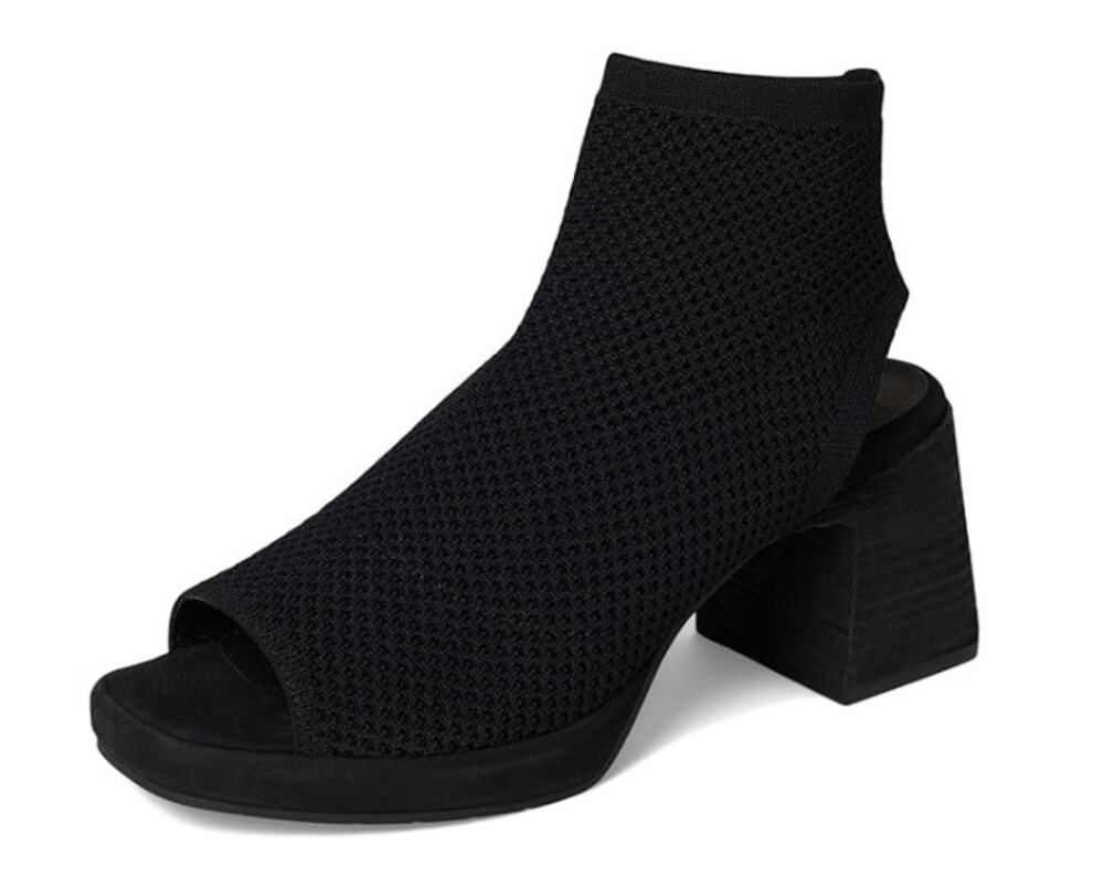 Eileen Fisher Womens Gavis Platform Sandals Size 9.5 M Black Knit NIB